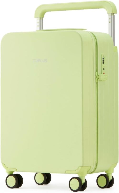 20 Inch Cabin Hard Shell Suitcase 4 Spinner Wheels TSA Lock Lime Green