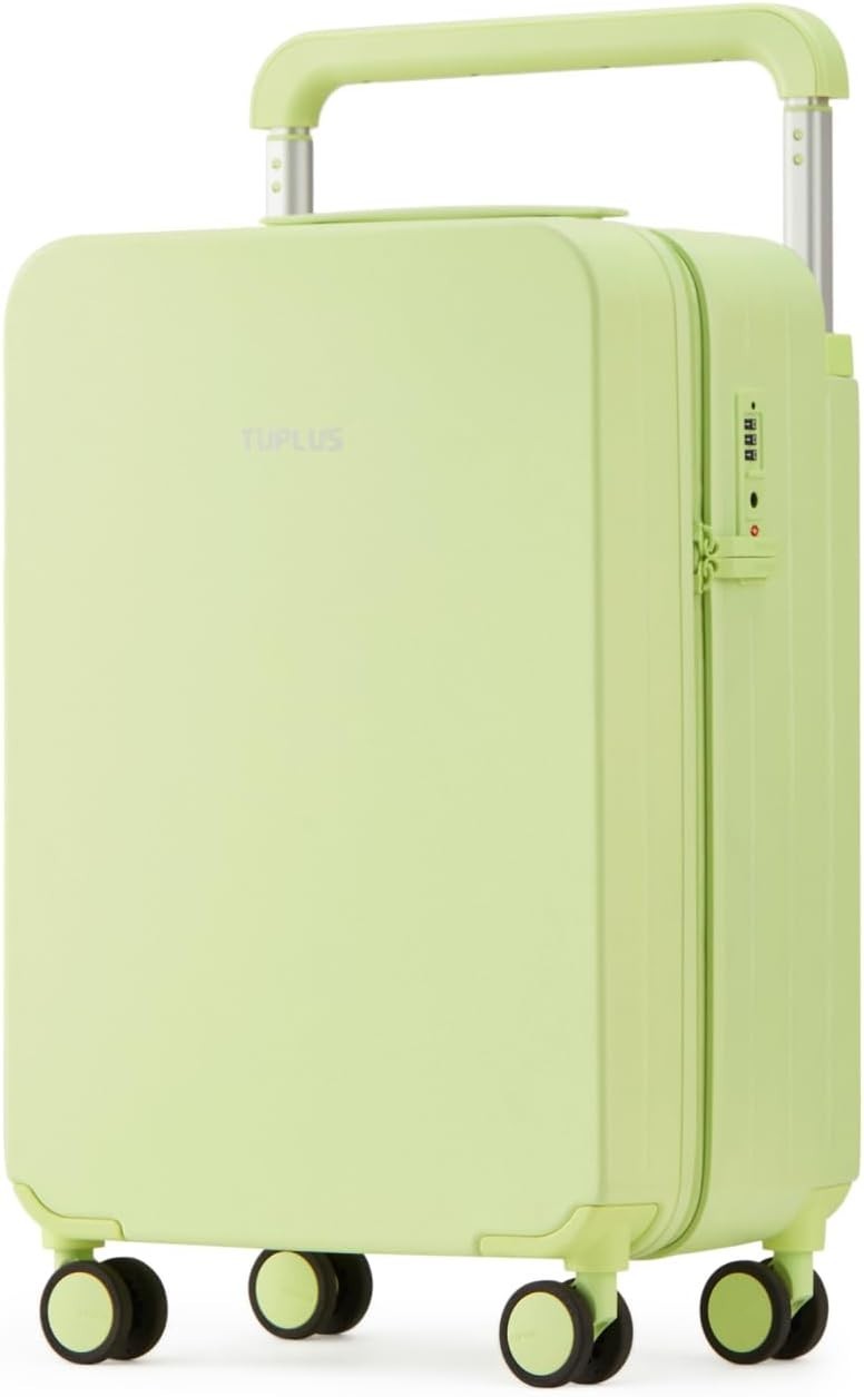 20 Inch Cabin Hard Shell Suitcase 4 Spinner Wheels TSA Lock Lime Green