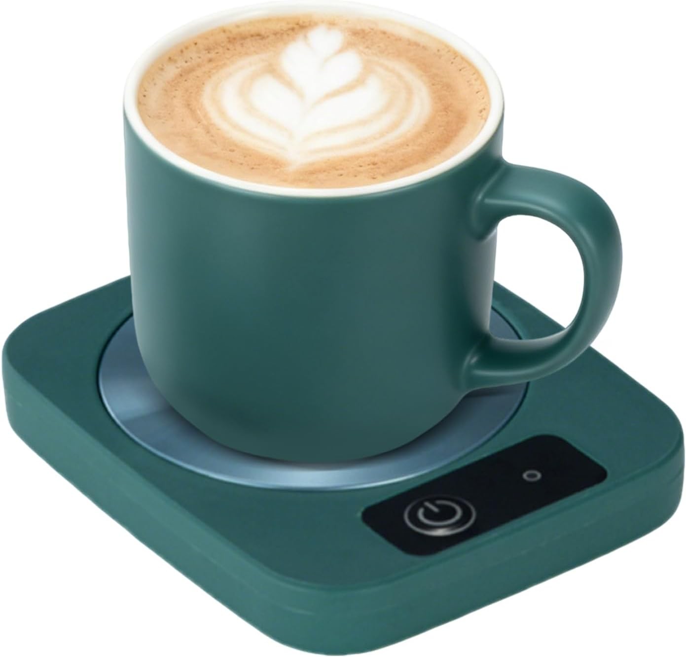 Green USB Coffee Mug Warmer 45°C Temp Control Desk Heater
