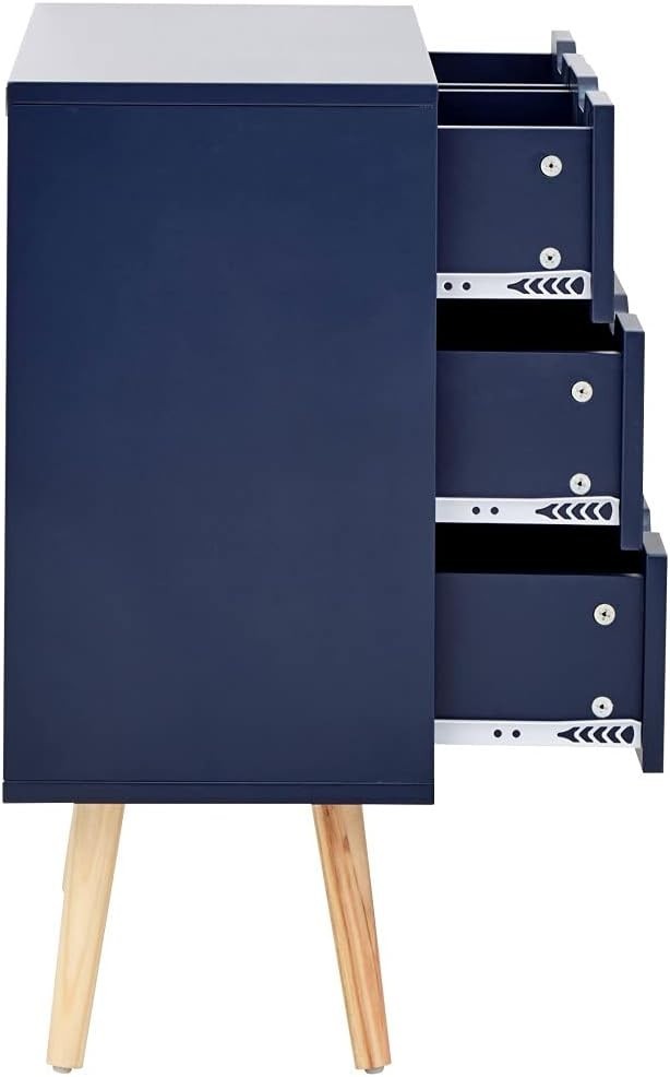 Modern 4 Drawer Chest Storage Unit Scandinavian Style Bedroom Furniture