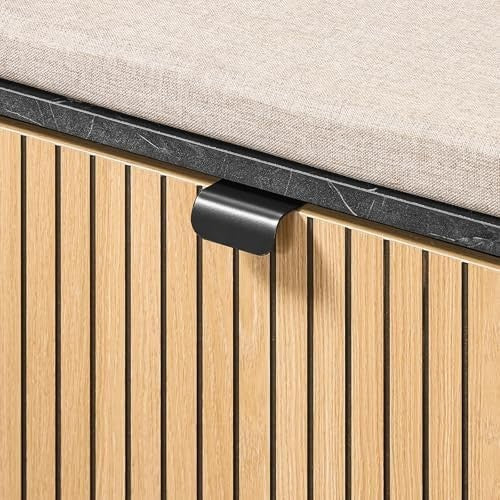 Compact Shoe Storage Bench with Padded Seat – Flip-Drawer Entryway Rack