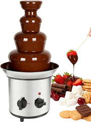 4 Tier Chocolate Fountain Machine Electric Fondue Maker Party Melter