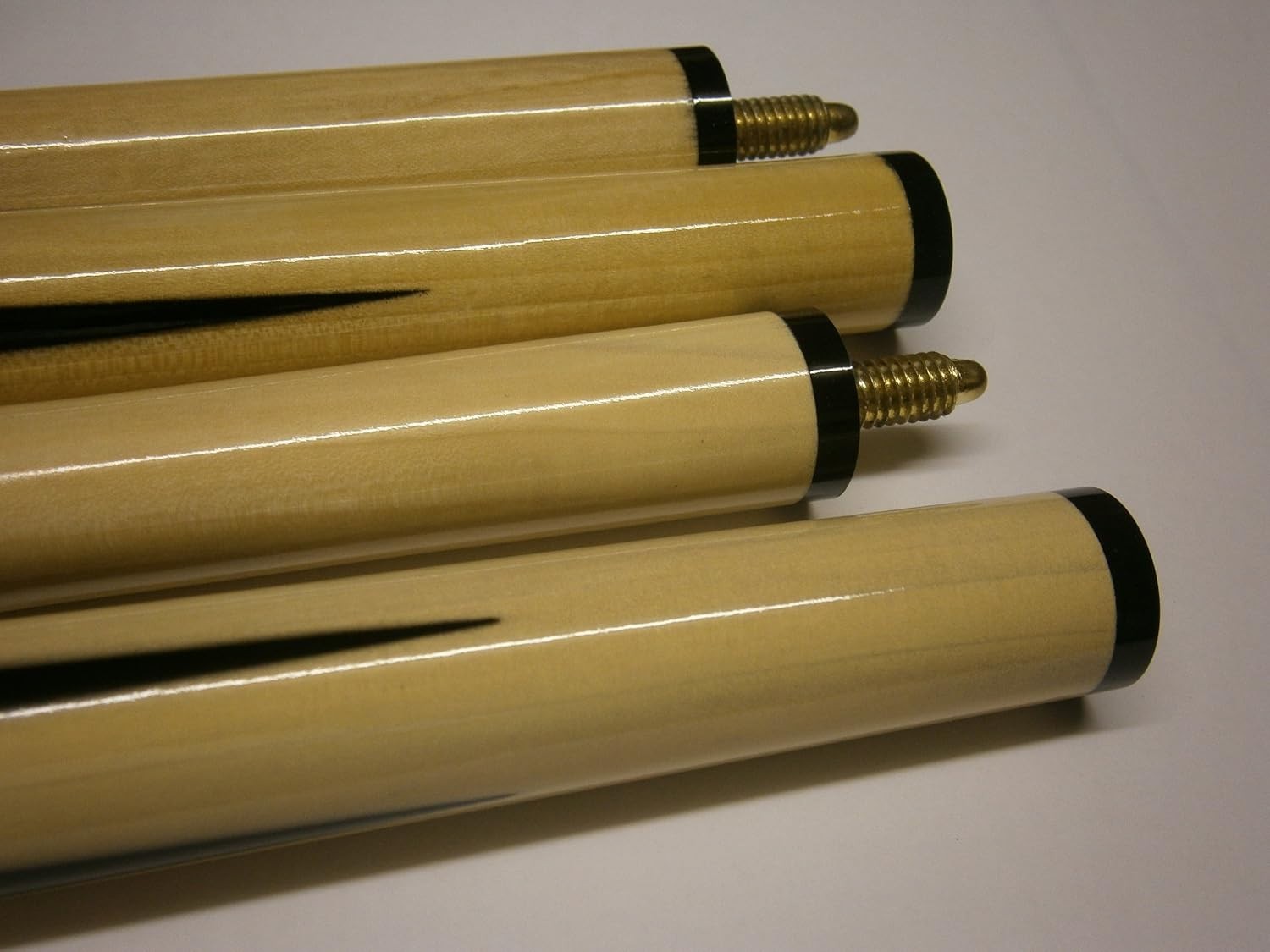 2x 48” Kids Pool Snooker Cues 2 Piece Starter Set Spare Tips