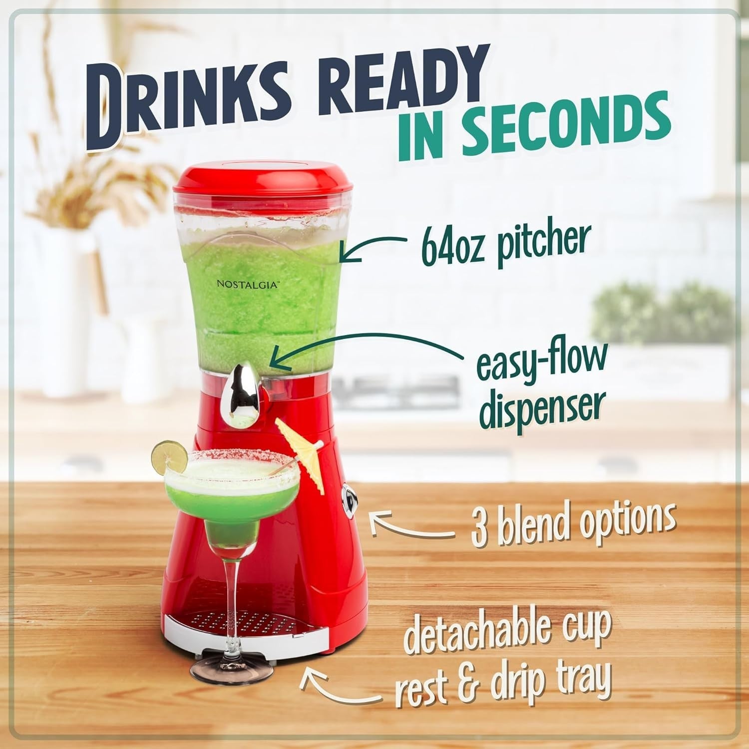 Commercial Margarita & Slush Maker 64oz Frozen Cocktail Drink Machine