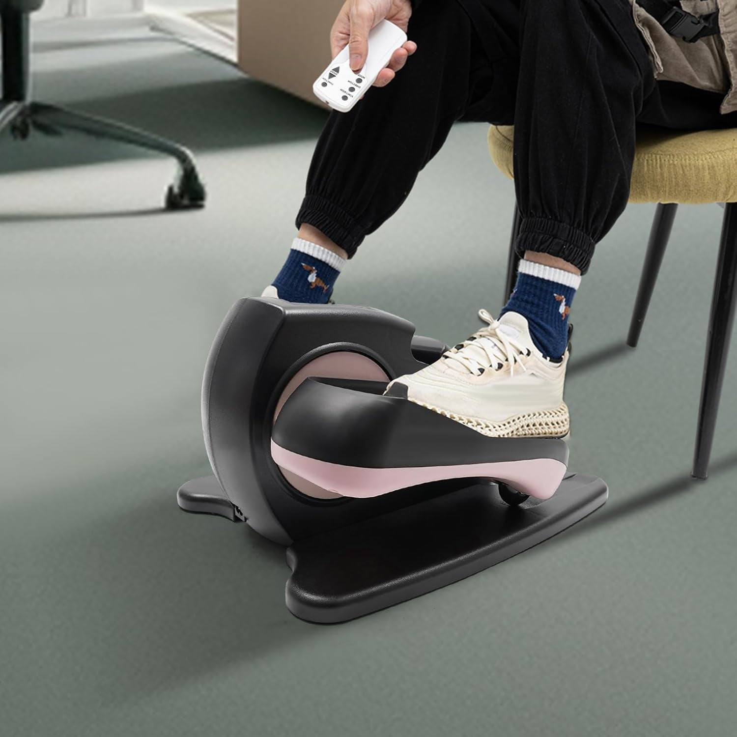 Under Desk Elliptical Machine Quiet Pedal Exerciser for Home Office