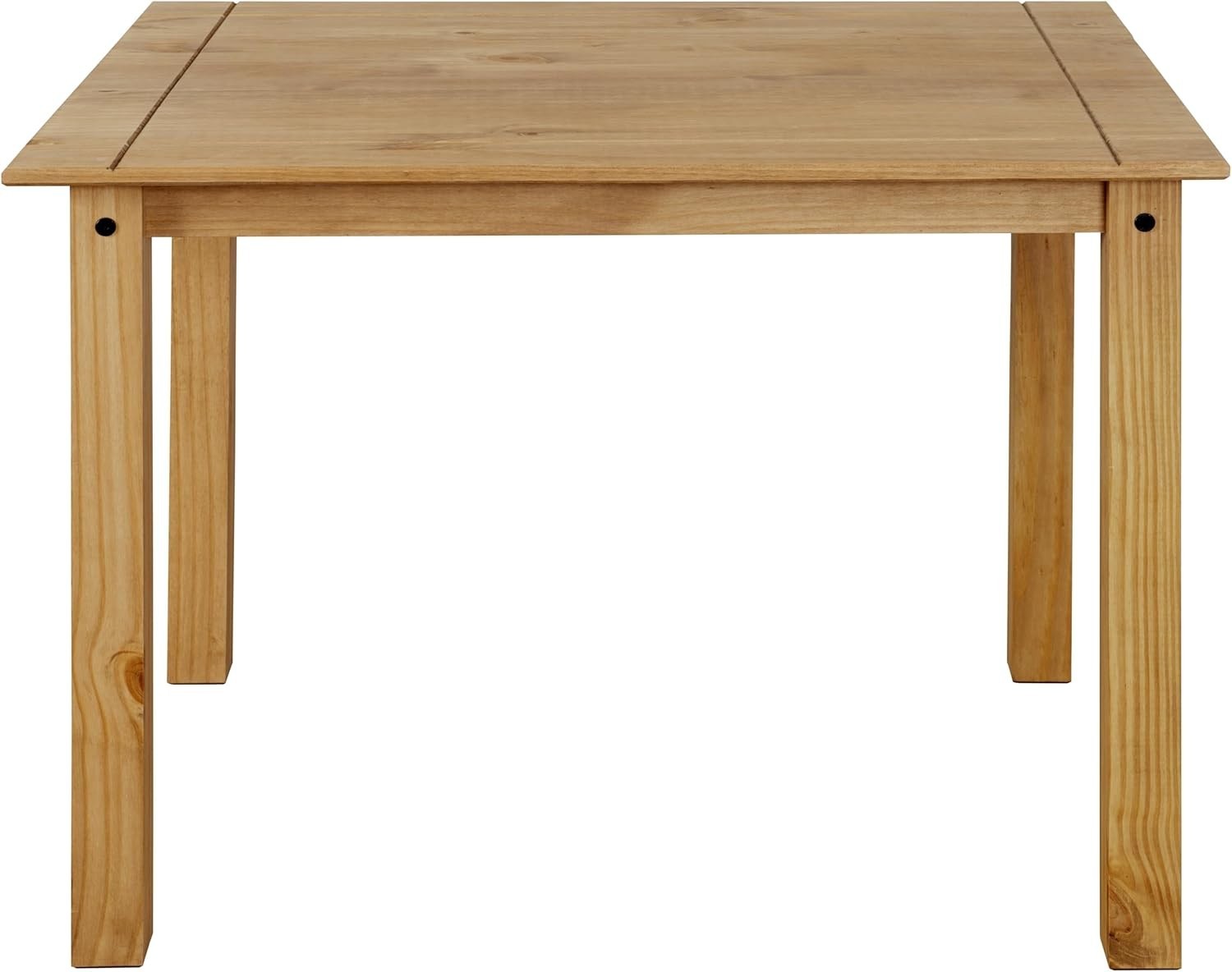 Solid Pine 4-Seater Dining Set – Rustic Wood Table & Chairs for Compact Spaces