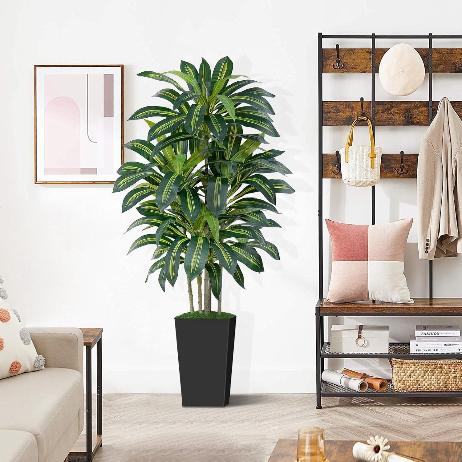 150cm Artificial Dracaena Tree Faux Tropical Indoor Home Office Decor Plant