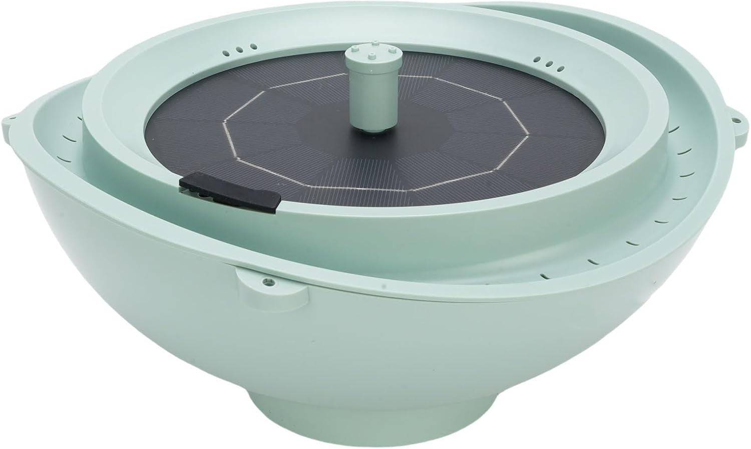 Solar Bird Bath Fountain Feeder 2L Outdoor Hanging Bowl with Water Circulation