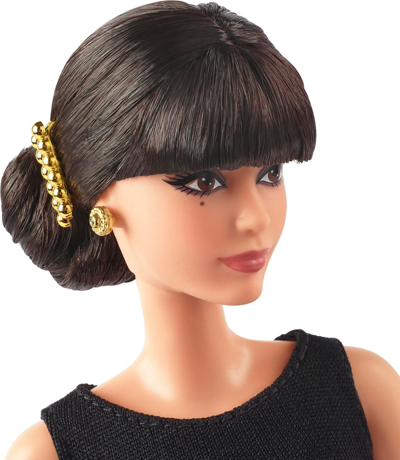 Signature Tribute Collector Doll Black Gold Gown Stand Keepsake