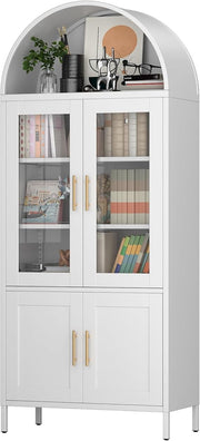 Narrow Oak CD DVD Storage Tower – 7-Tier Solid Wood Media Shelf Unit