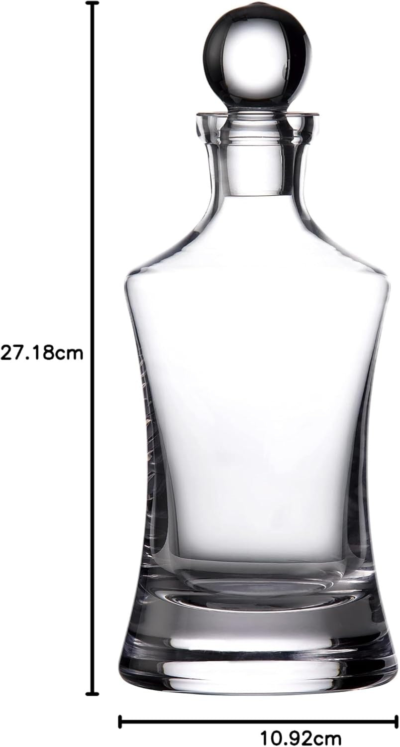 Luxury 1L Crystal Hourglass Whiskey Decanter – Elegant Bar Gift for Men