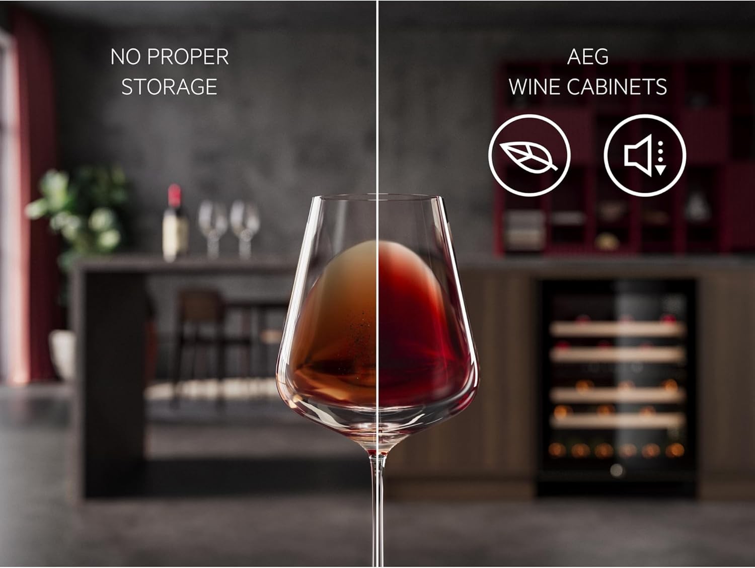 20 Bottle Built-In Wine Cooler Integrated Glass Door LED Single Zone 82cm