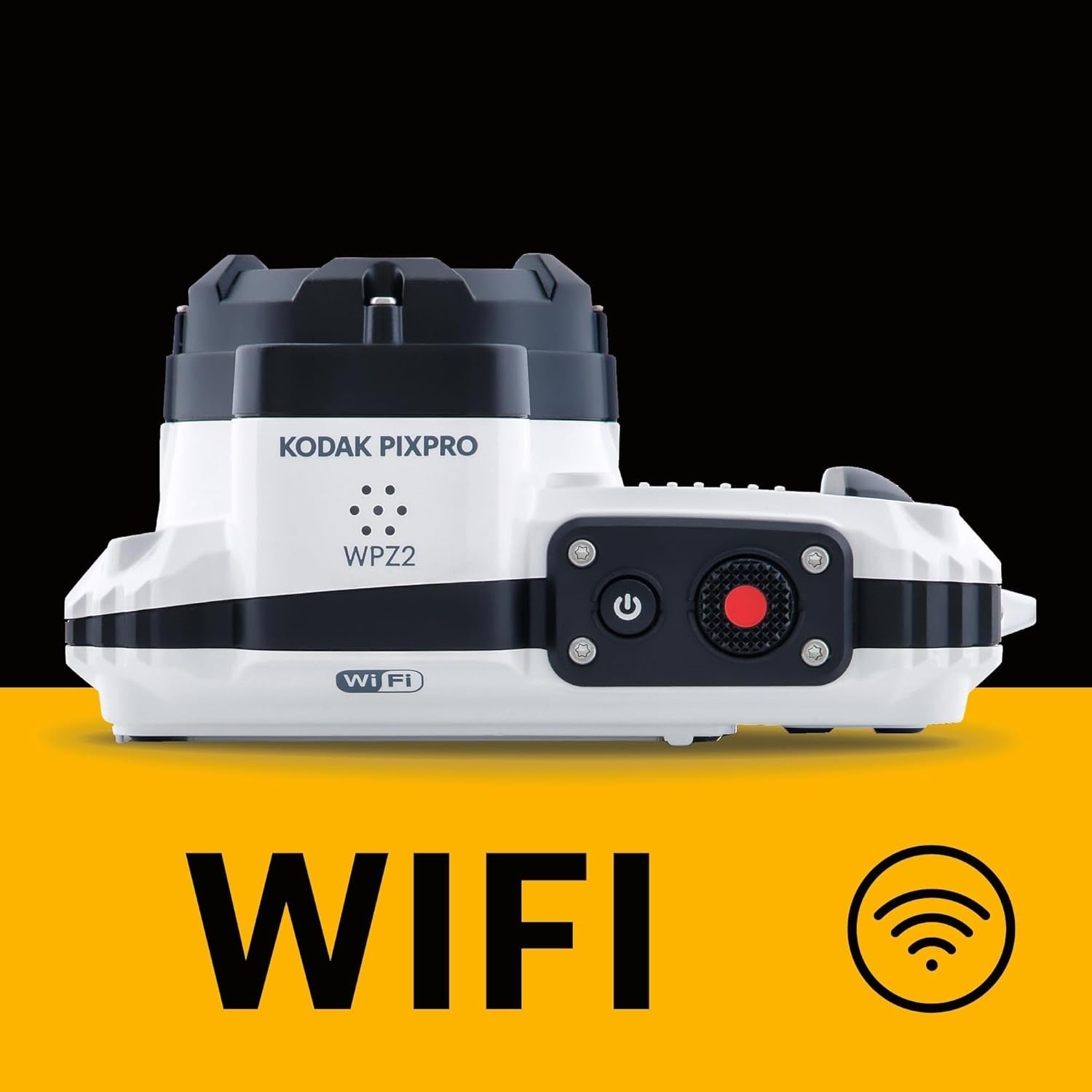 Waterproof Tough Digital Camera 16MP 4X Zoom Full HD White