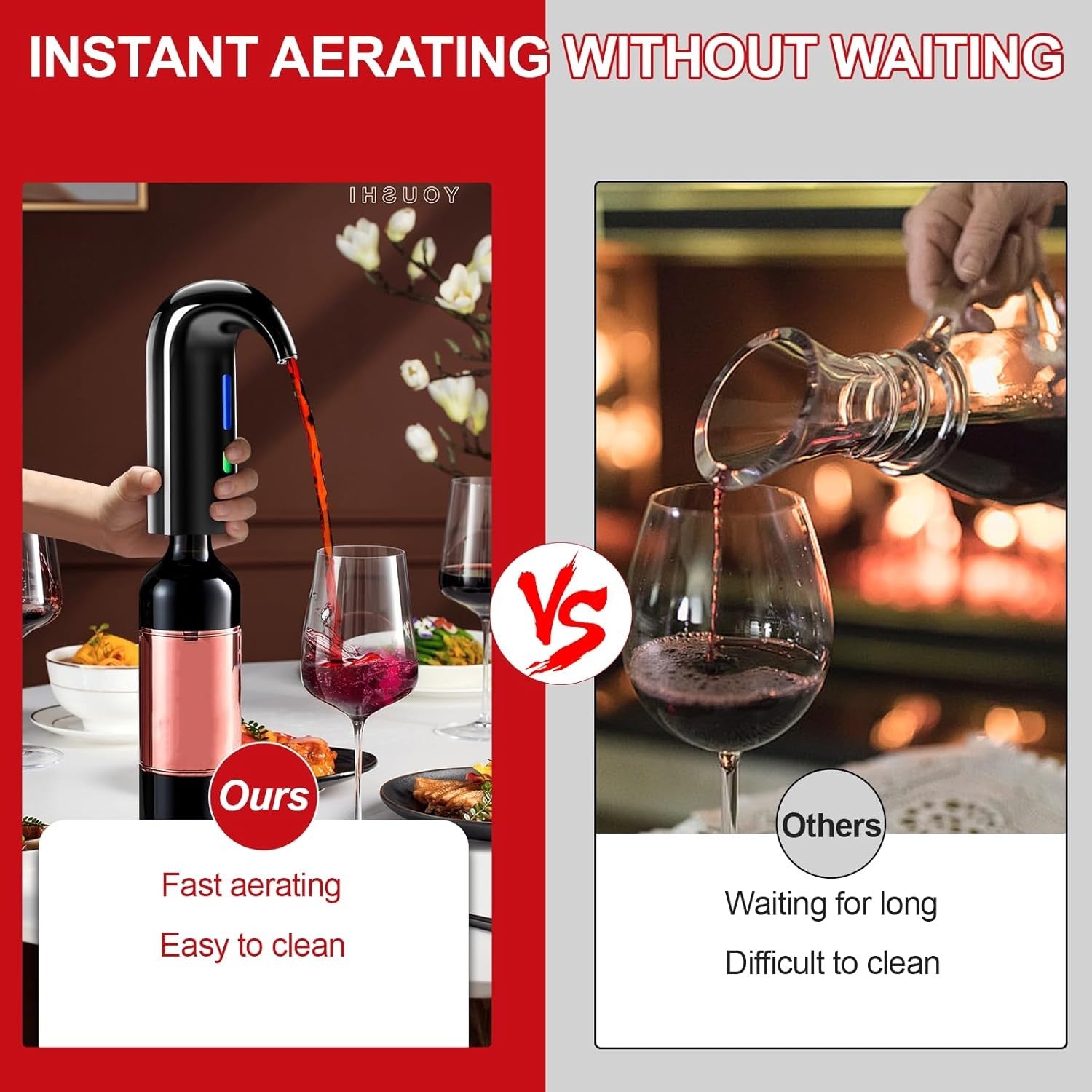 Electric Wine Aerator Dispenser Automatic Pourer Rechargeable Gift Party Bar