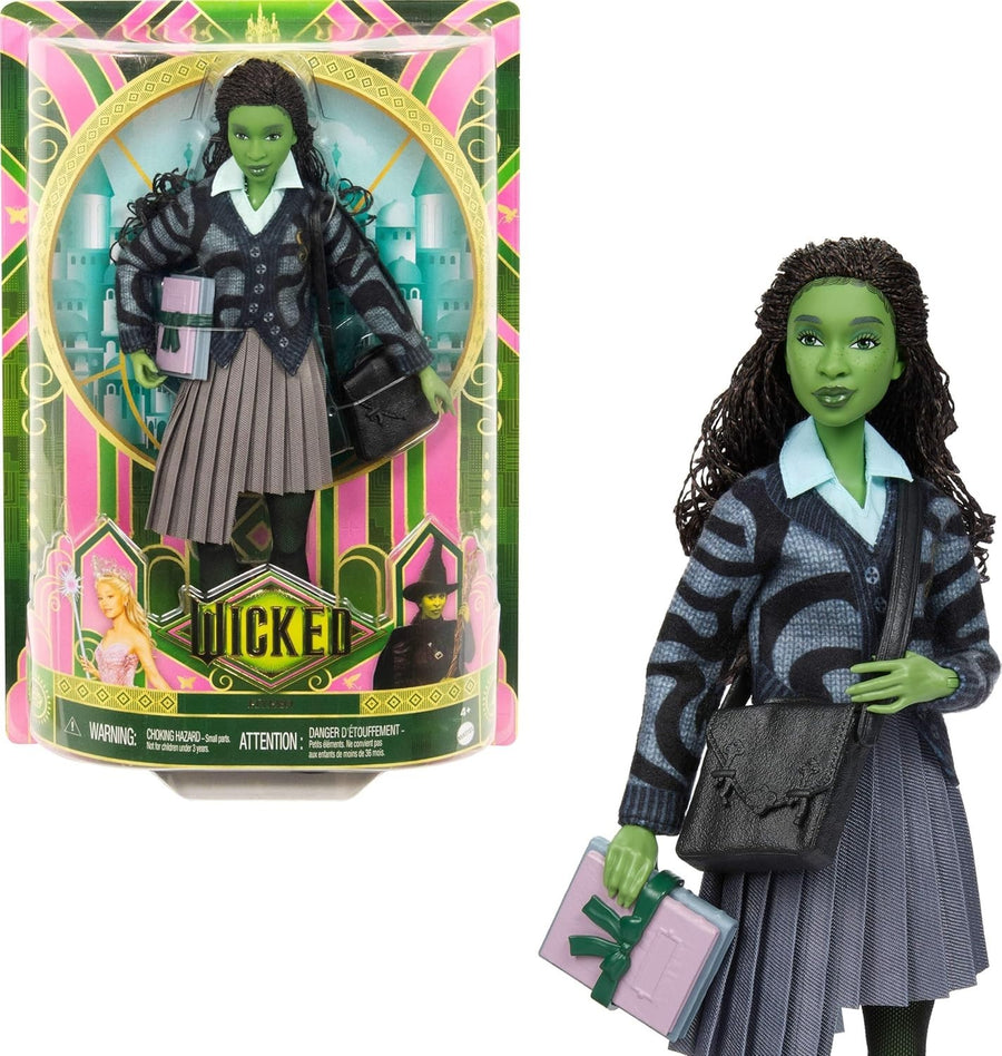 Magic School Fashion Doll Green Skin Poseable Outfit Bag Book Toy Gift