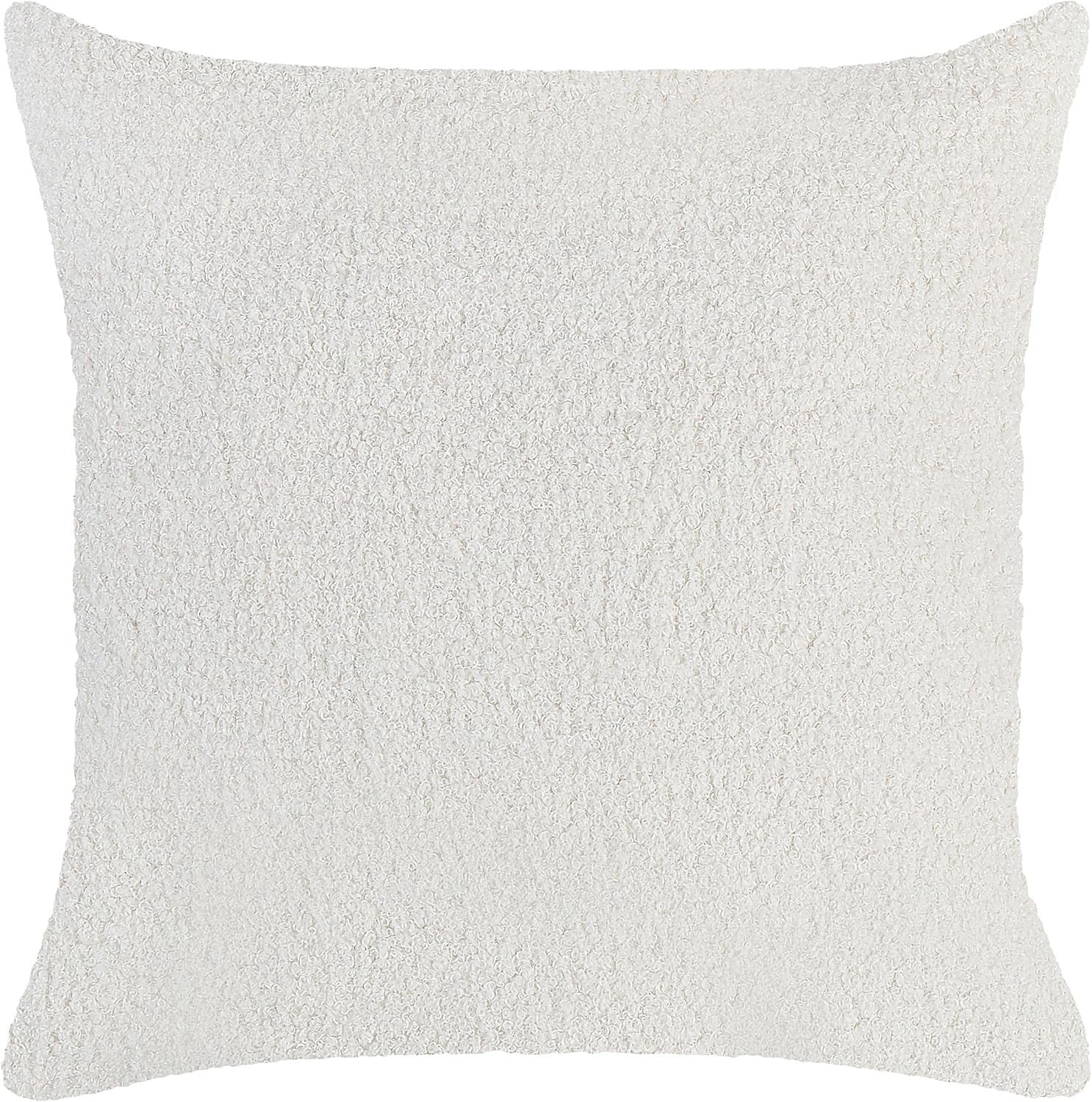 Retro White Boucle Chaise Lounge Left Hand Sofa Modern Curved Back Armrest