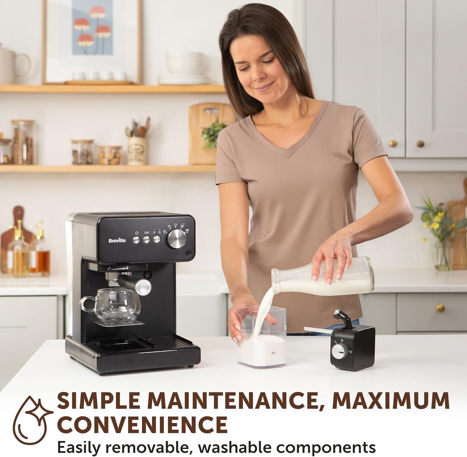 Espresso Coffee Machine | 15 Bar Pump | Automatic Milk Frother