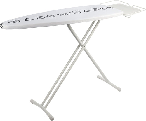 Ironing Board with Steam Iron Shelf Height Adjustable Foldable 124x40cm