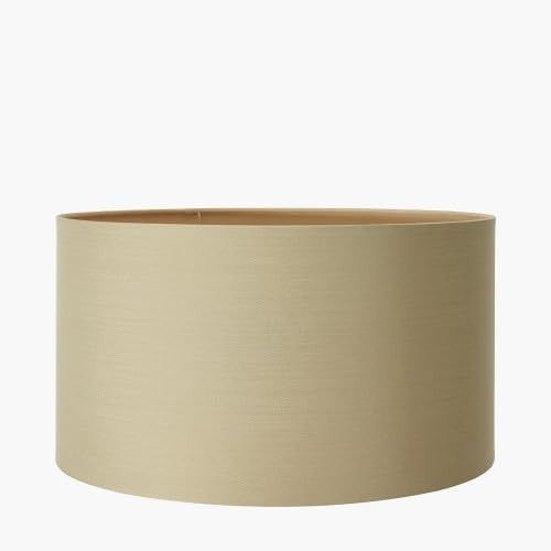 Taupe Drum Lampshade 35cm Cotton Cylinder Shade Table Floor Living Room Lamps
