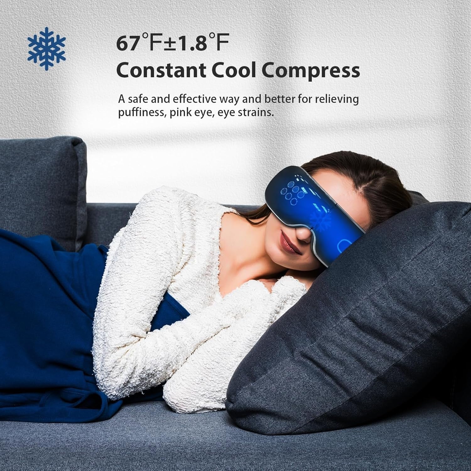 Heated & Cooling Eye Massager Air Compression Migraine