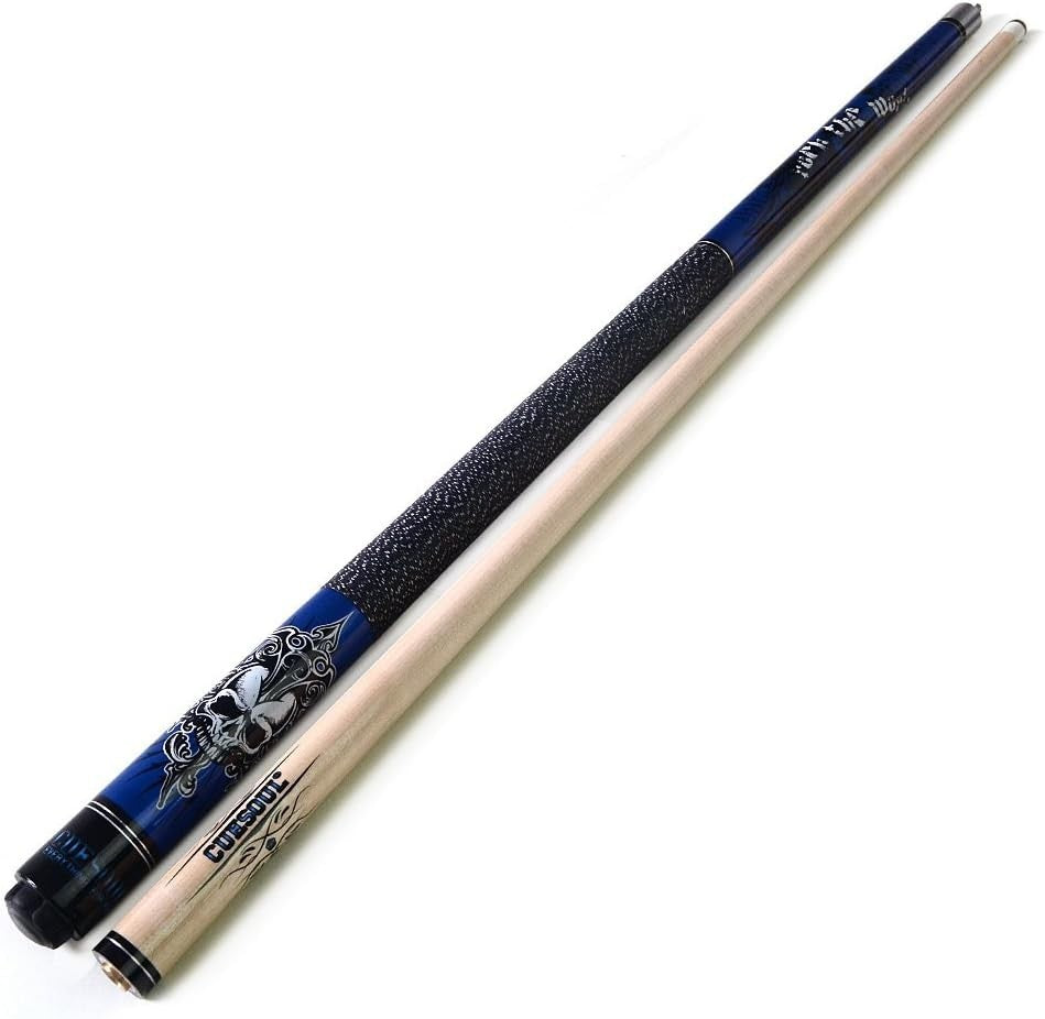 58” Heavyweight Pool Cue 21oz Maple Shaft 13mm Tip Linen Grip Case