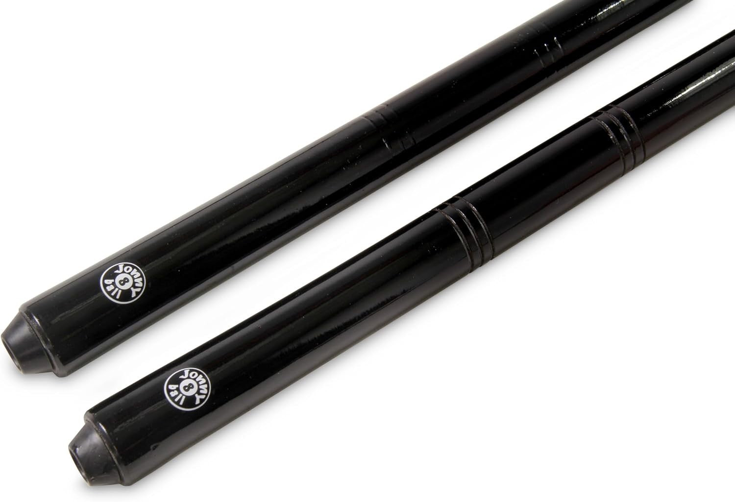 2x 57in Snooker Pool Cues 9.5mm Tip Centre Joint Maple Pub Set