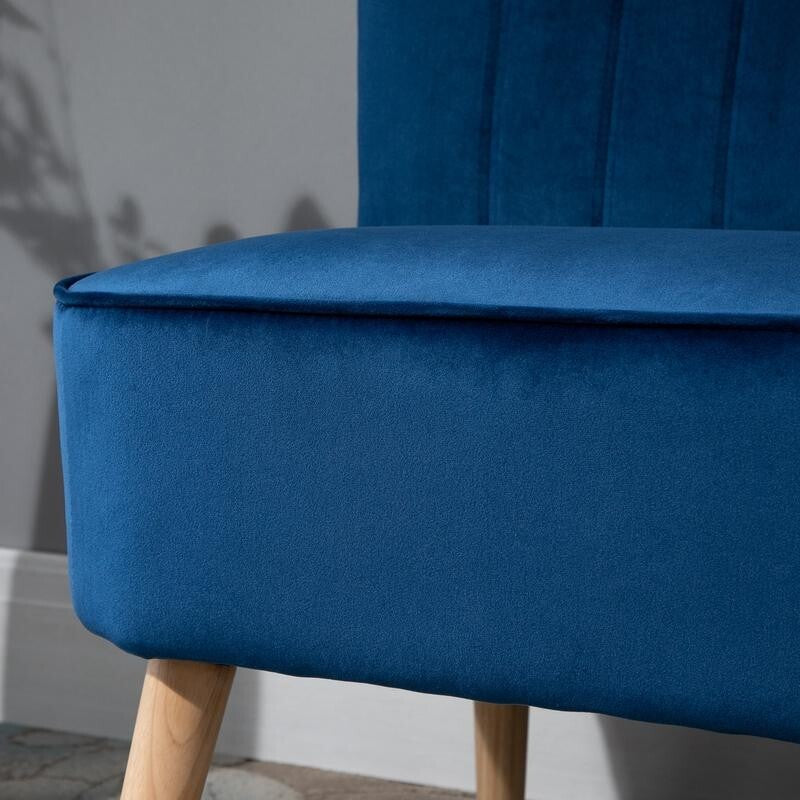 Velvet 2 Seater Sofa High Back Compact Couch for Lounge Office Bedroom