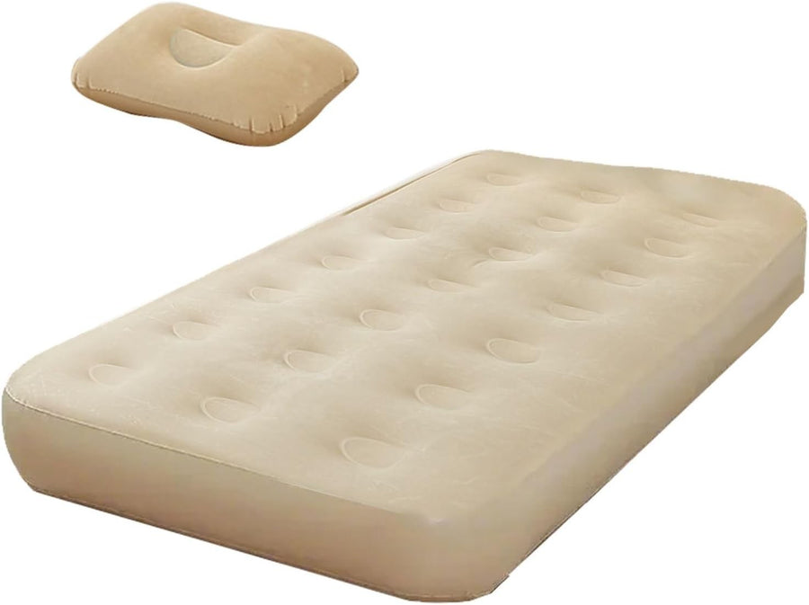 Inflatable Air Mattress Twin Bed with Built-in Pump – Camping & Guest