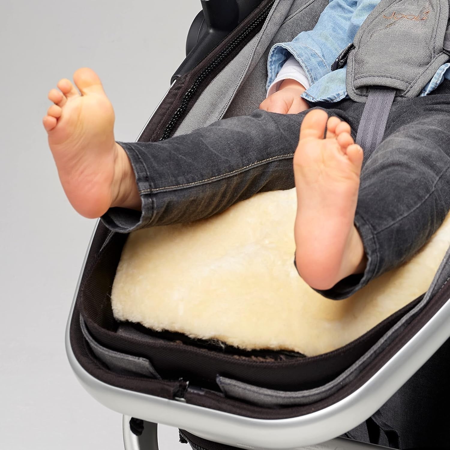 Merino Pram Liner Sheepskin Baby Stroller Insert Breathable Universal