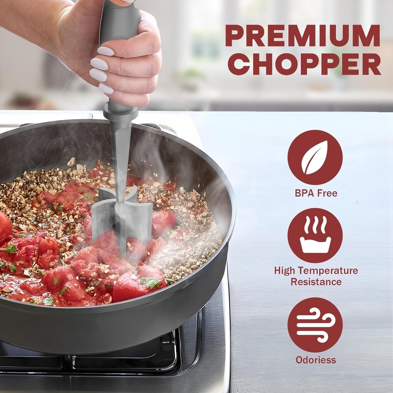Hamburger Meat Chopper Ground Beef Masher Nylon Kitchen Tool