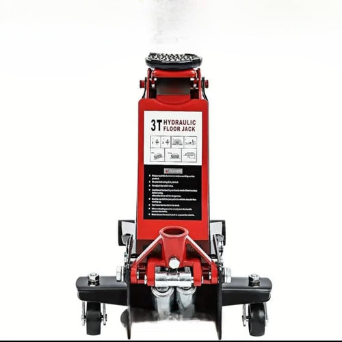 3 Ton Low Profile Hydraulic Trolley Jack Heavy Duty Car Van Lift 150–500mm Red