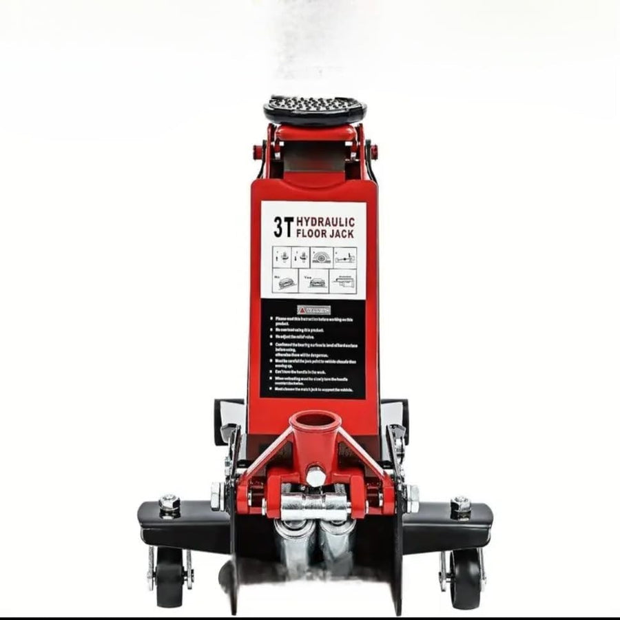 3 Ton Low Profile Hydraulic Trolley Jack Heavy Duty Car Van Lift 150–500mm Red
