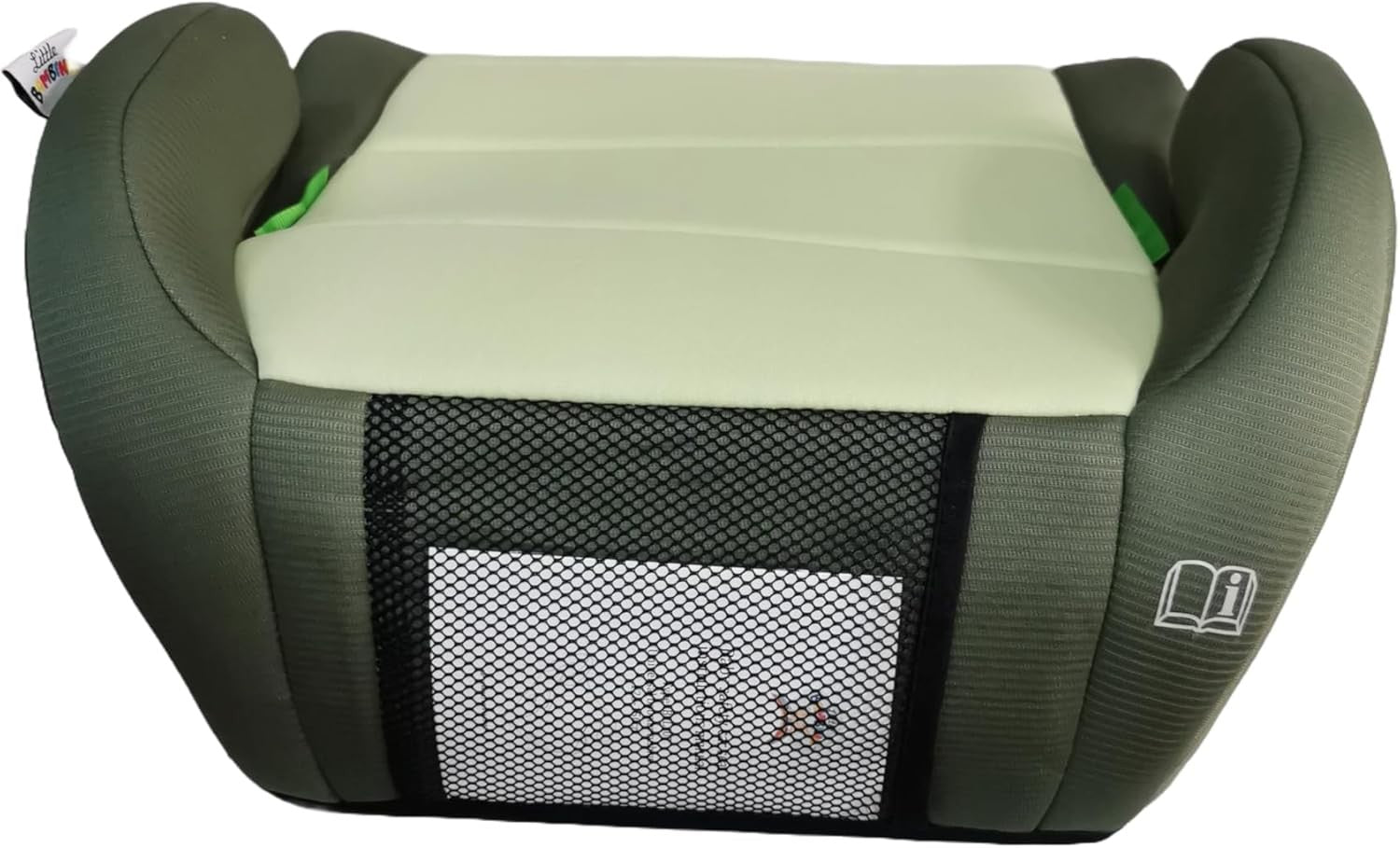 i-Size Booster Seat 125–150cm Cushion Car Seat for Kids 6–12 Years Green