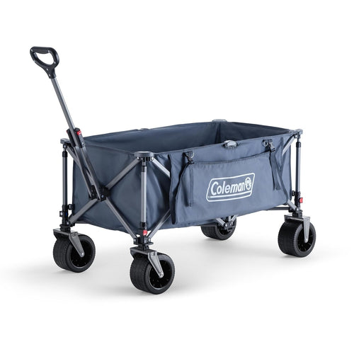Blue Coleman XL Folding Wagon Heavy Duty Collapsible Utility Cart 400lb Capacity
