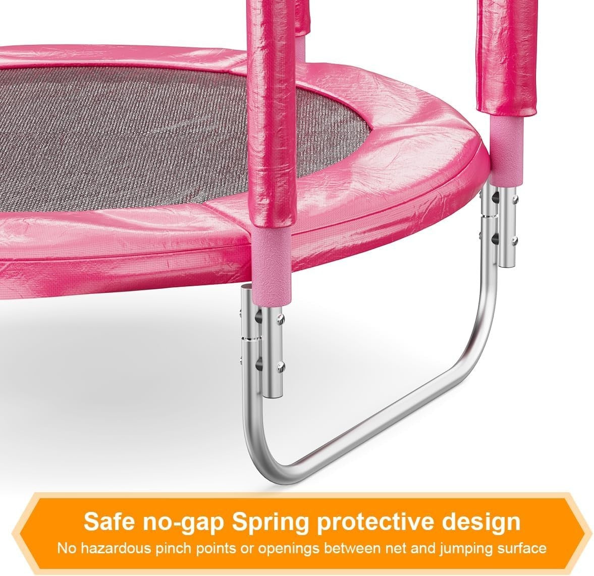 5FT Kids Trampoline Safety Enclosure Net Indoor Outdoor Jumping Mat