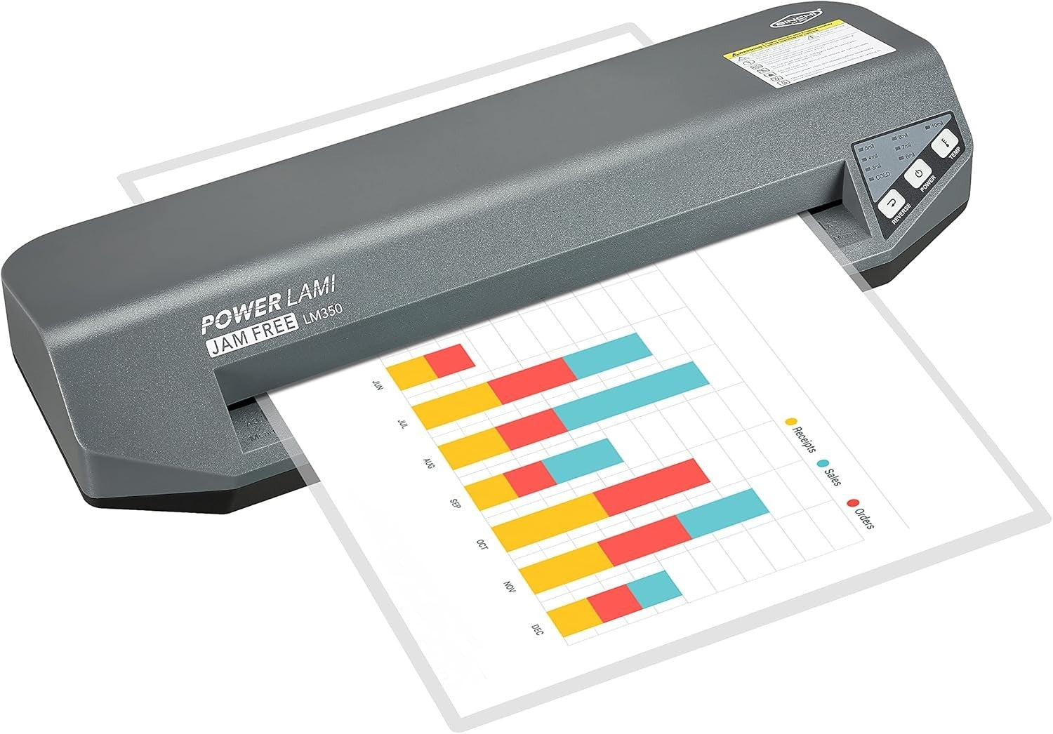 A3 Commercial Laminator Heavy Duty 4 Roller 48s Warm Up 250 Mic