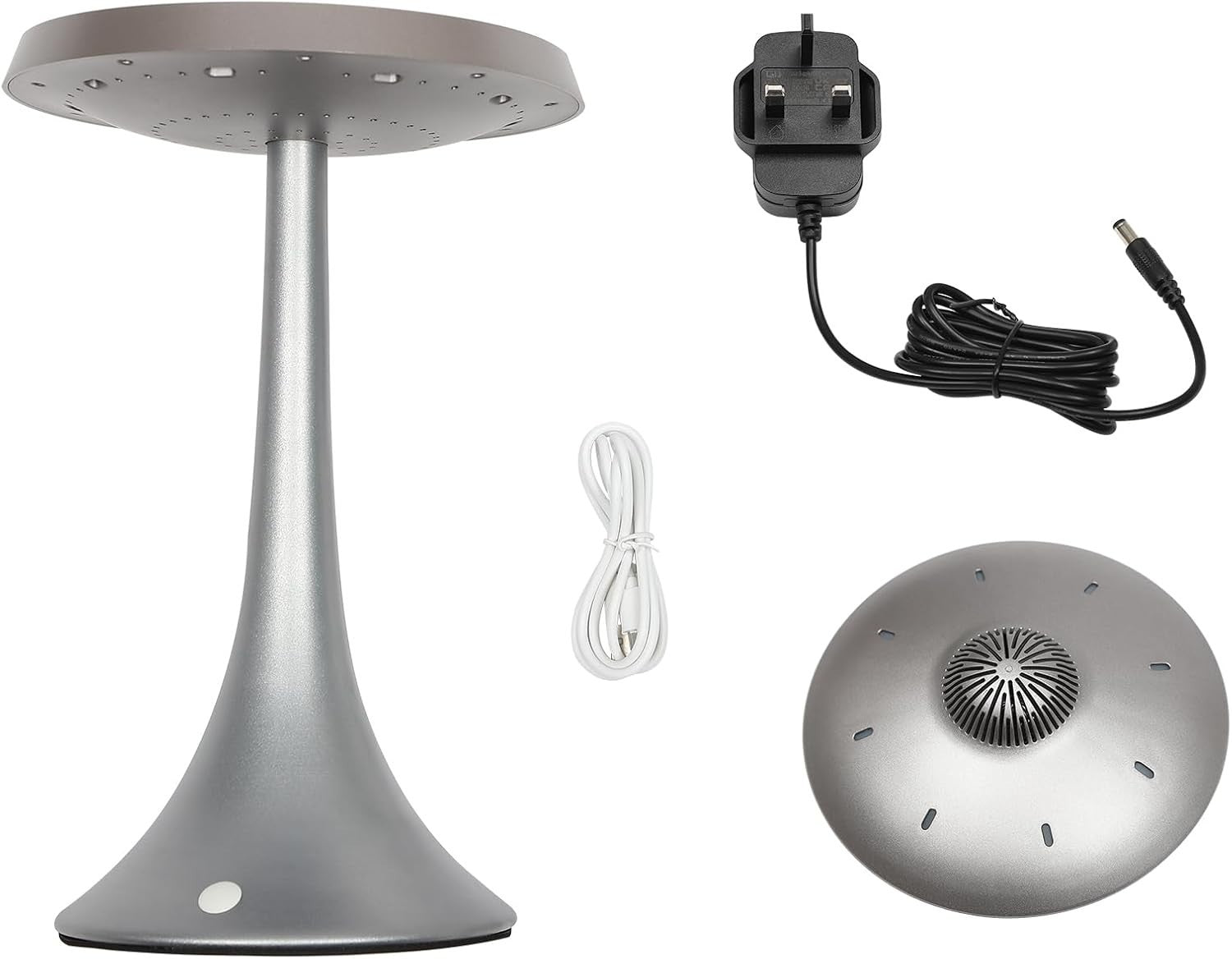 Magnetic Levitating Bluetooth Speaker Grey, Floating LED UFO 5W Stereo