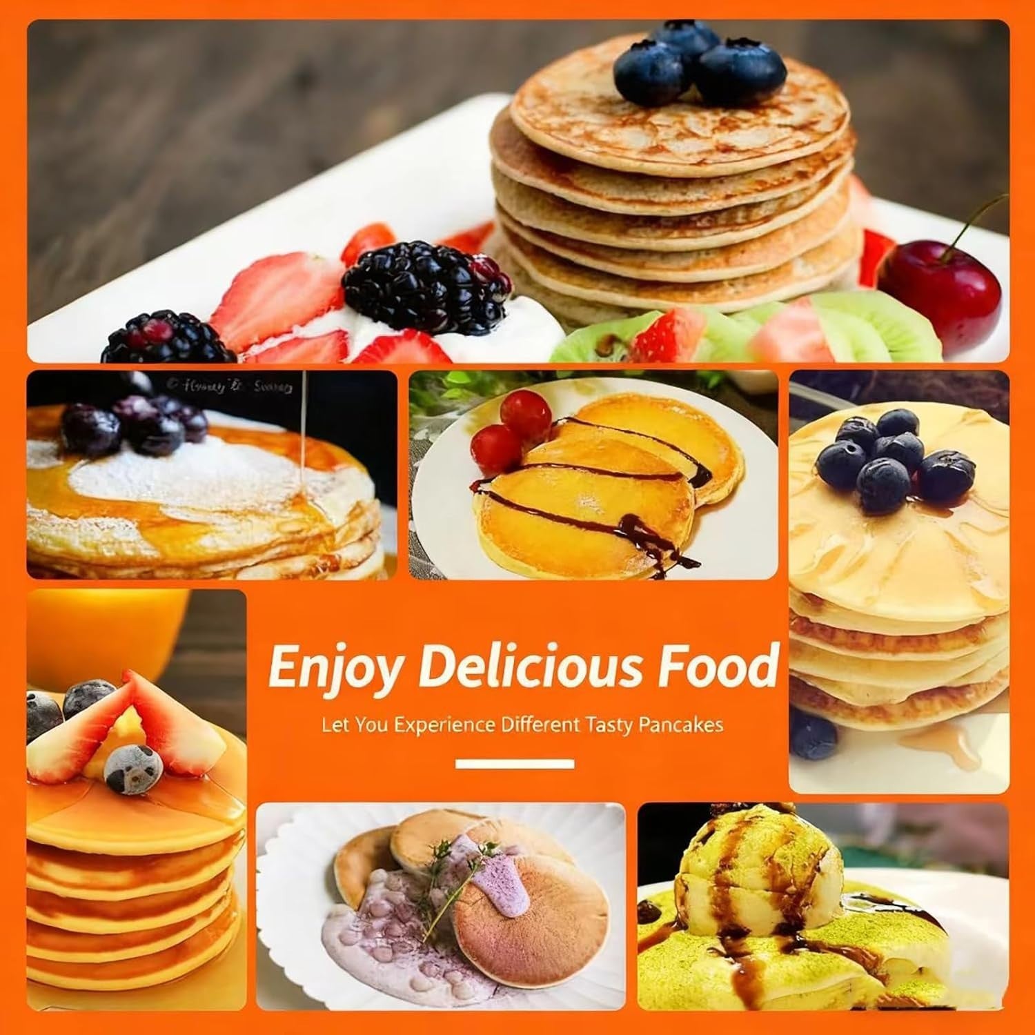 1750W Commercial Mini Pancake Maker | 25-Hole Non-Stick Electric Crepe & Waffle