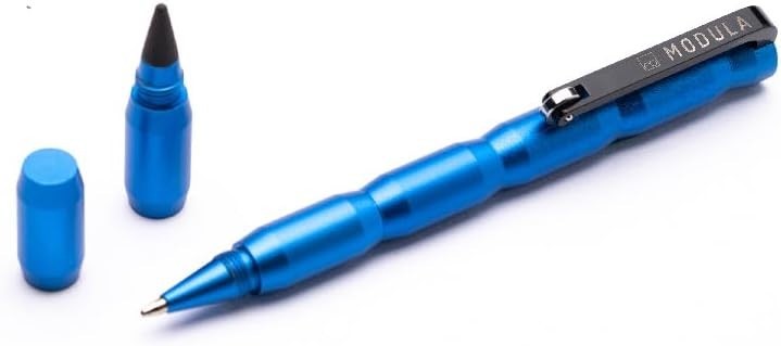 Multifunctional Stylus Pen Blue Aluminum Precision Writing Tool Gift