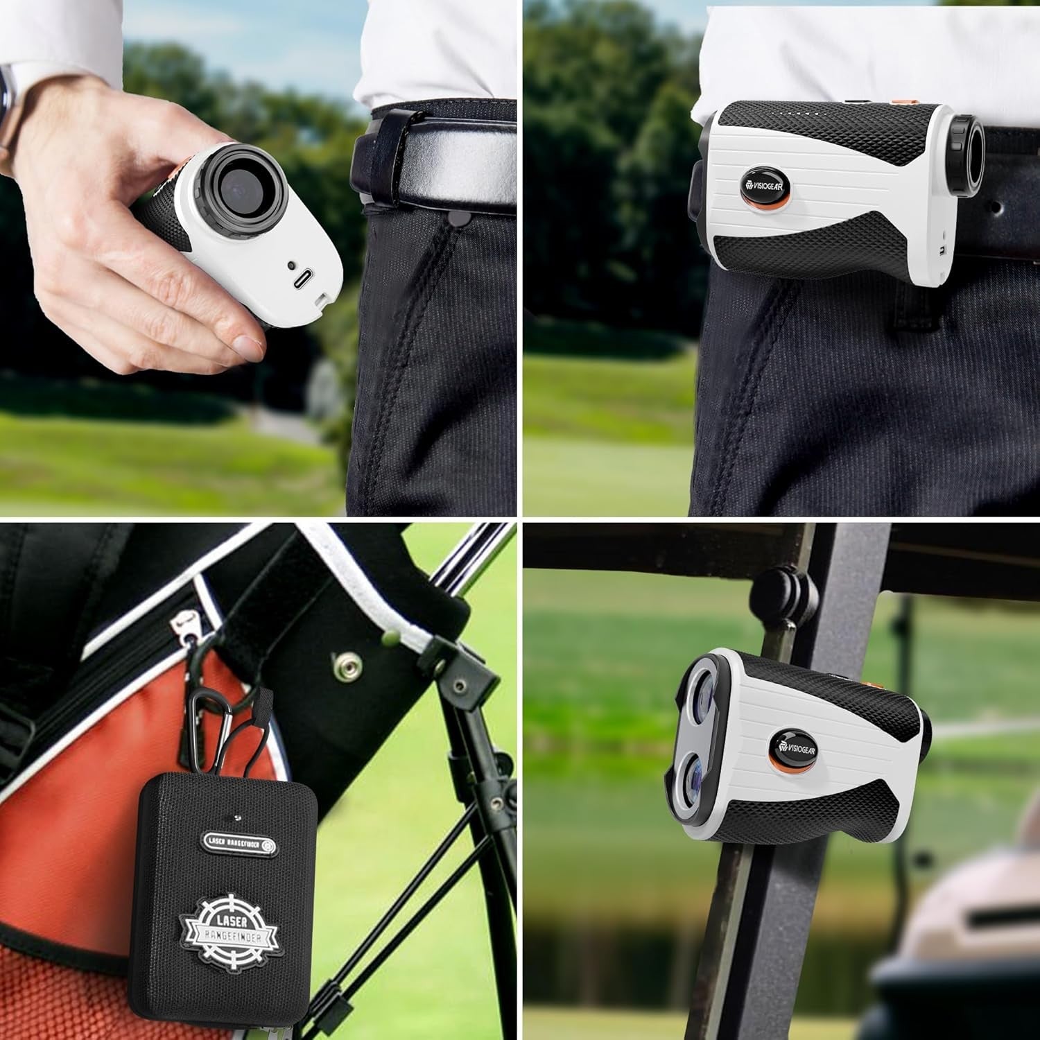 Golf Rangefinder with Slope 1200 Yards 7X Pin Lock Vibration Laser