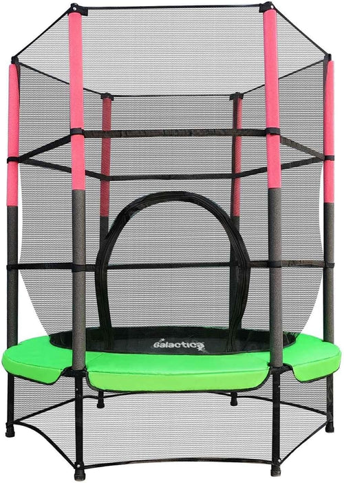 55” Junior Kids Trampoline w Safety Net Indoor Outdoor Activity Playset
