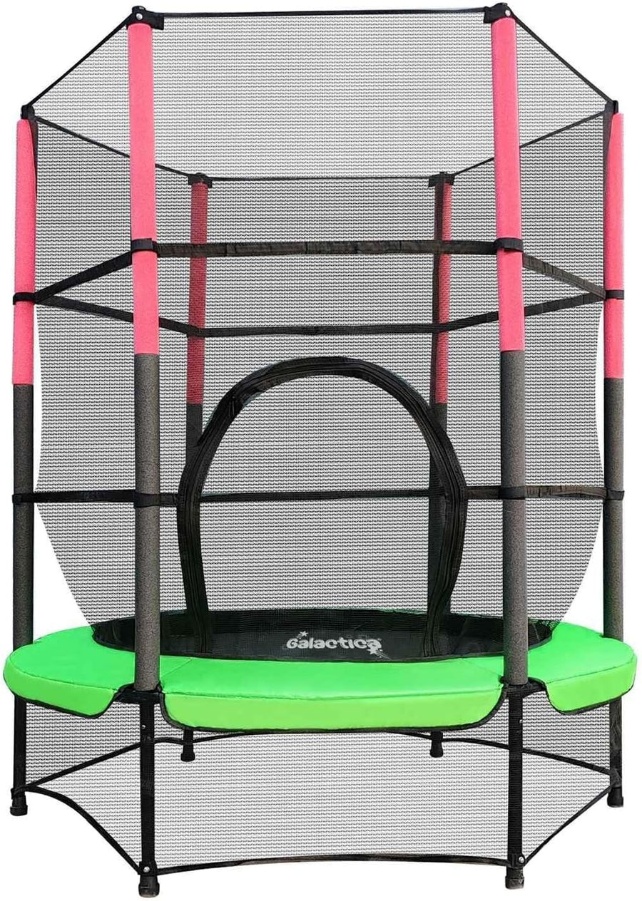 55” Junior Kids Trampoline w Safety Net Indoor Outdoor Activity Playset