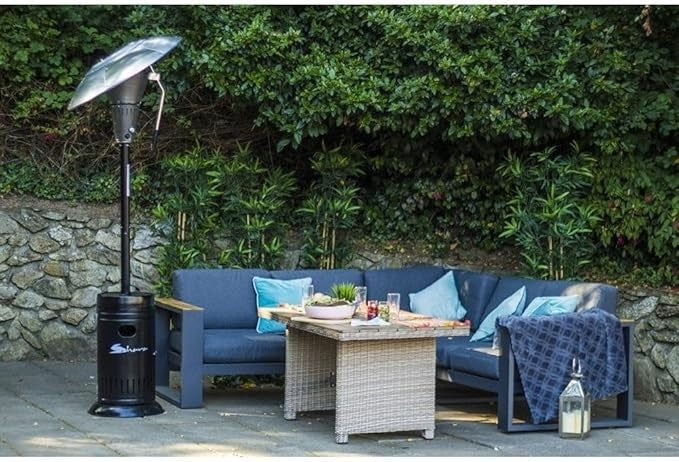 Outdoor Gas Patio Heater 13kW 360° Heat Focus Tower | Durable Stainless Steel