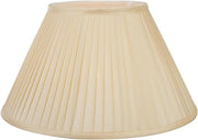 Cream Pleated Silk Empire Lampshade 35cm Ivory Tapered Table Floor Lamp
