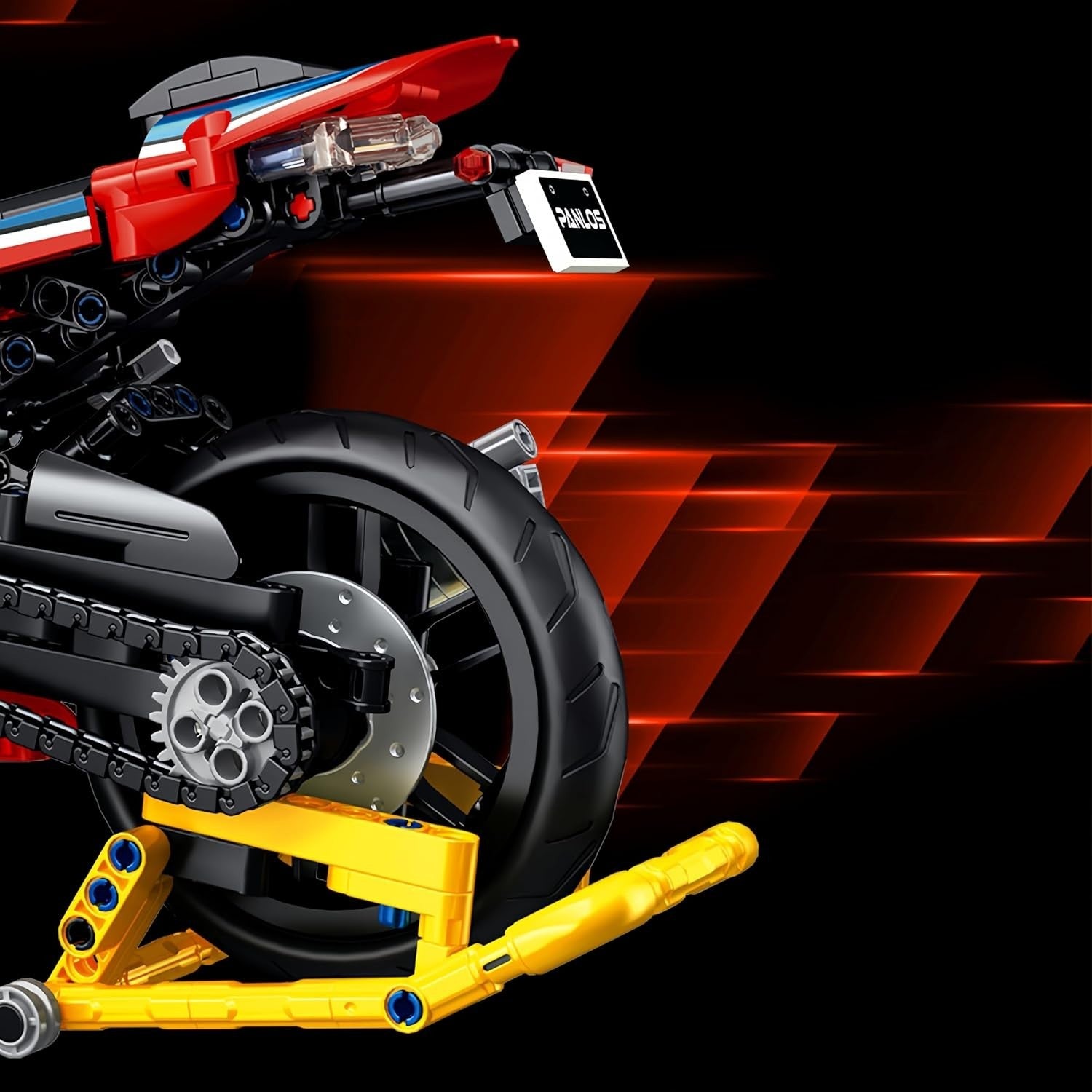 1017-Piece Motorcycle Building Kit with Realistic Details & Durable ABS