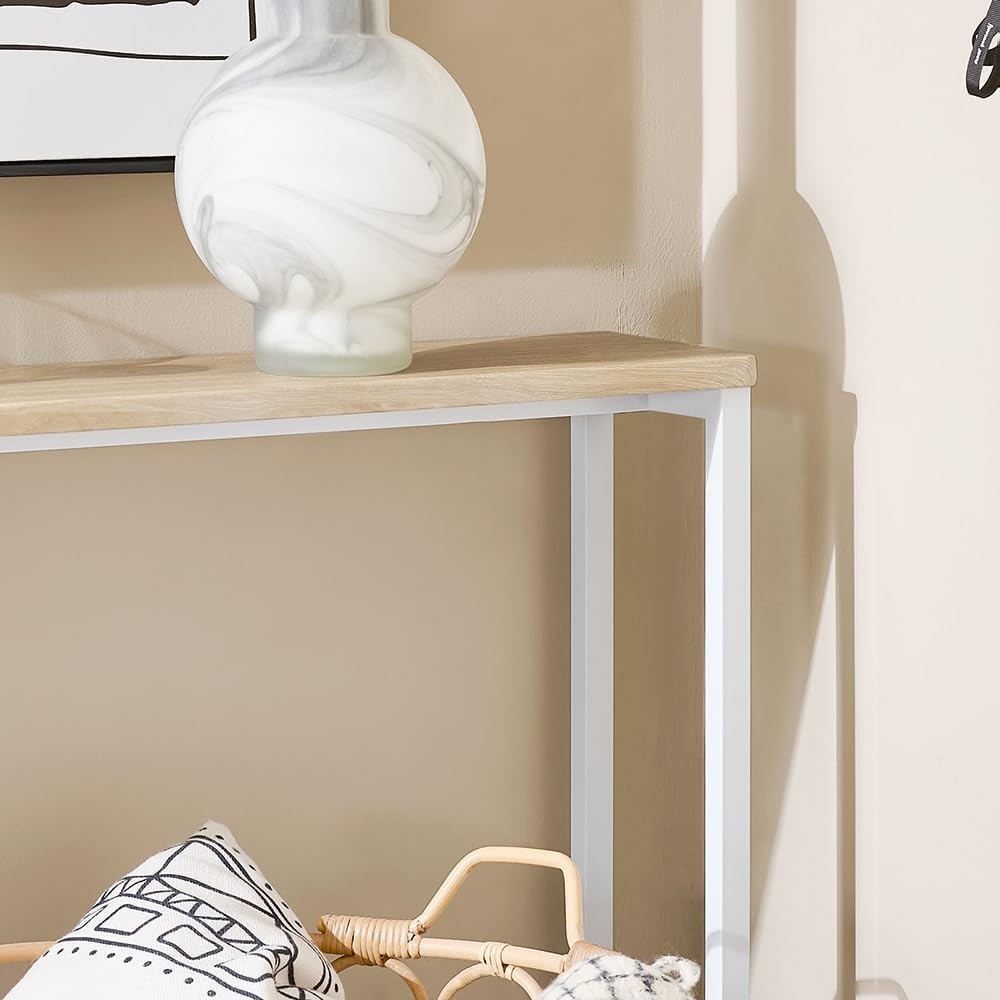 Slim Console Table for Hallway Entryway – Space-Saving, 120cm MDF Metal