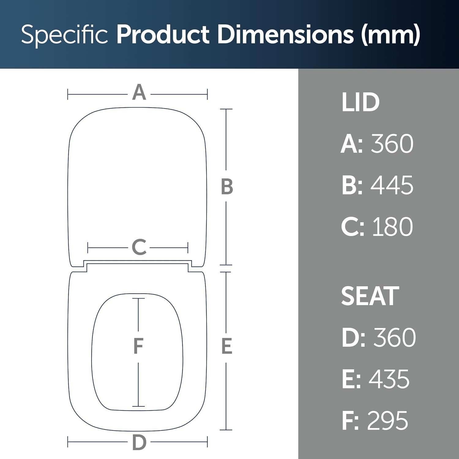 Ideal Standard WC Toilet Seat White Wrapover Soft Close Duroplast