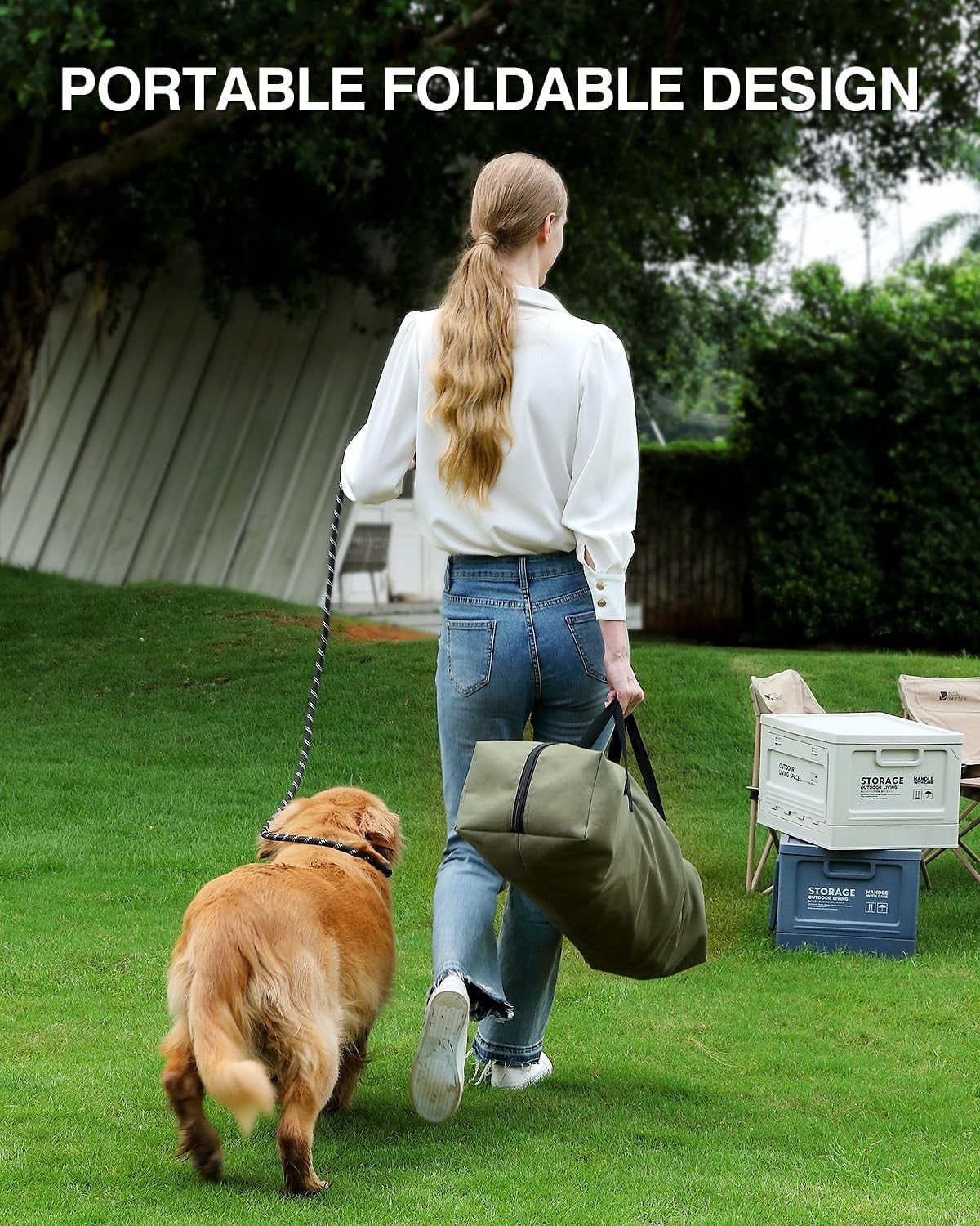 Portable Collapsible Dog Crate Soft Kennel with Mesh Windows & Mat 60x42x42cm