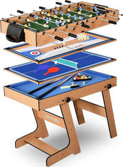 5-in-1 Multi Game Table Foldable Arcade Sports Table Family Fun