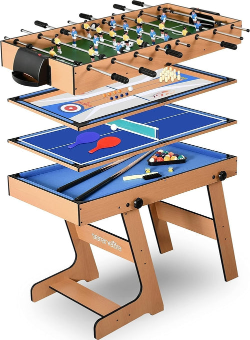 5-in-1 Multi Game Table Foldable Arcade Sports Table Family Fun